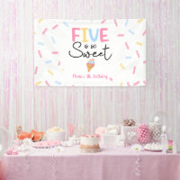 Five Is So Sweet Ice Cream 5th Birthday Party