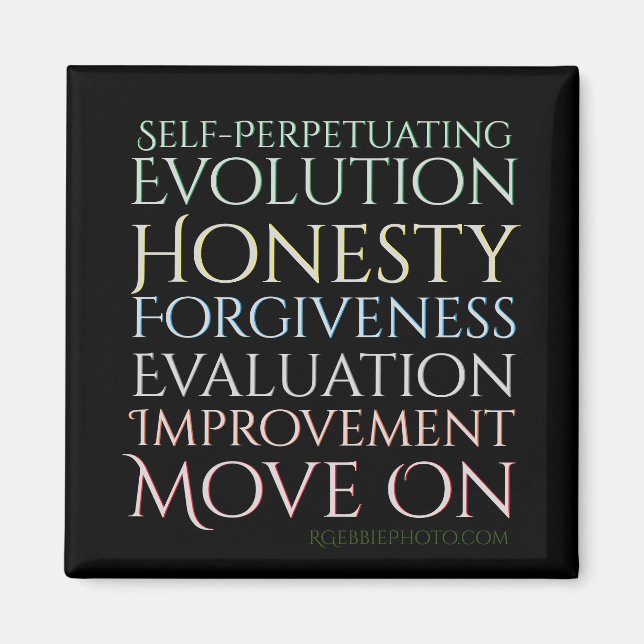 Five Keys Self Perpetuating Evolution  Magnet (Front)