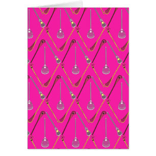 Five Lacrosse Sticks Pink