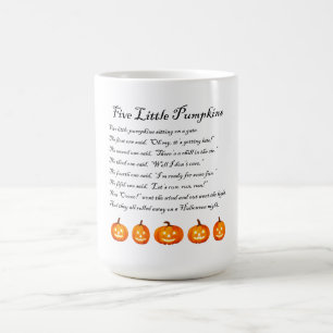 Five Little Pumpkins Halloween Poem Magic Mug