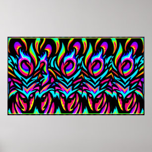 Five Looked On - Ken Gauge Abstract Poster