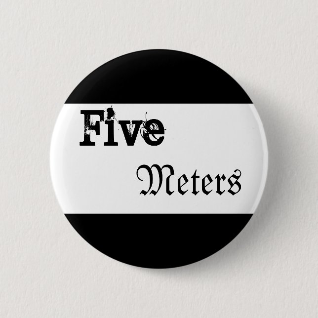 Five Metres 2 Inch Round Button (Front)