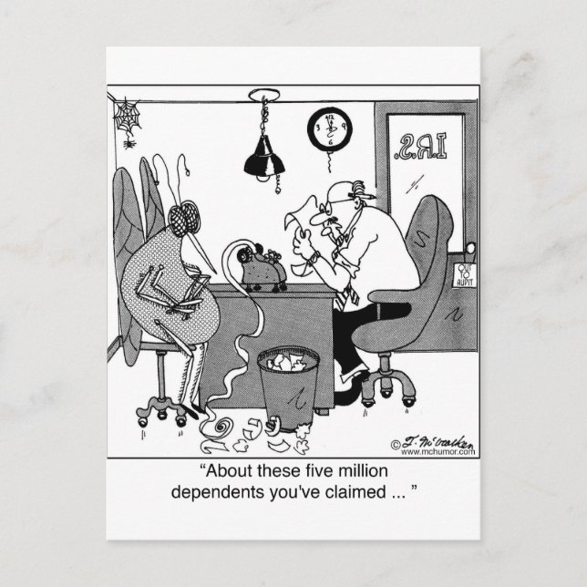 Five Million Dependents? Postcard (Front)