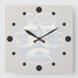 five minutes pearl square wall clock