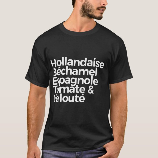 Five Mother Sauces T-Shirt (Front)