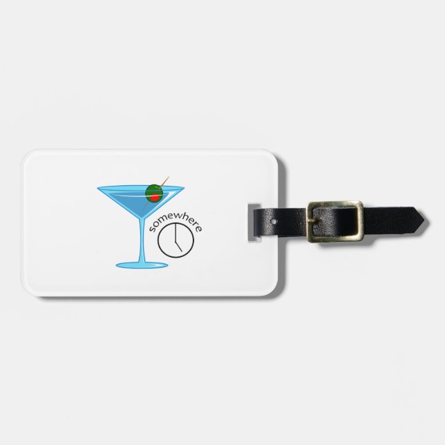 FIVE O CLOCK SOMEWHERE LUGGAGE TAG (Front Horizontal)