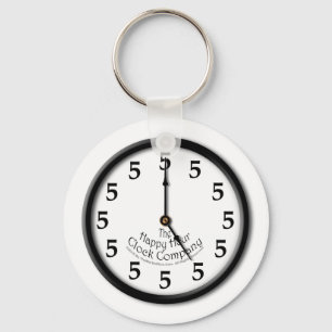 FIVE O'CLOCK CLOCK KEYCHAIN