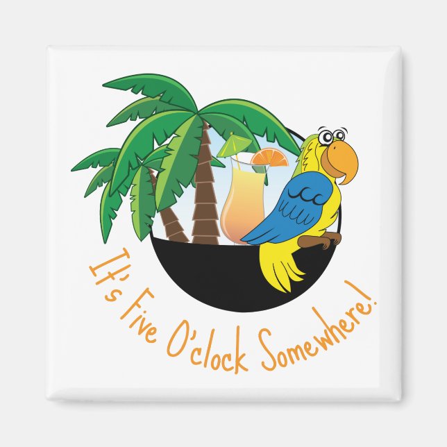 Five OClock Magnet (Front)