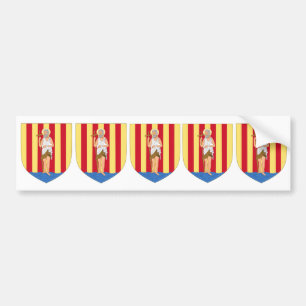 FIVE Perpignan Coat of Arms Bumper Sticker