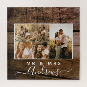 Five Photos of The Romantic Couple Puzzle