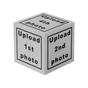 Five Photos on Grey Photo Cube