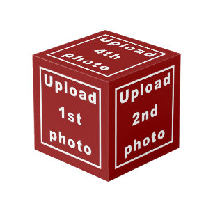 Five Photos on Red Photo Cube