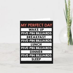 Five-pin Billiards My Perfect Day 5-pins Player  Card