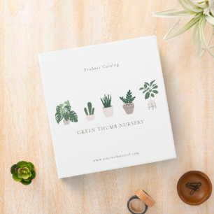 Five Potted Plants Binder