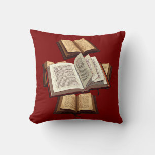 Five Rings The Pentateuch Cut-Out Stencil Motif 5 Throw Pillow