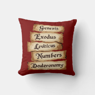 Five Rings The Pentateuch Cut-Out Stencil Motif 6 Throw Pillow
