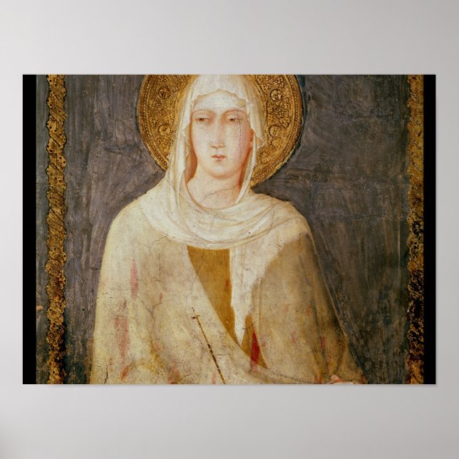 Five Saints, detail of St. Clare Poster (Front)