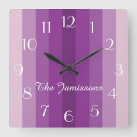 Five Shades of Purple, Name, Round or Square