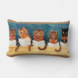Five Singing Cats, Louis Wain Lumbar Pillow