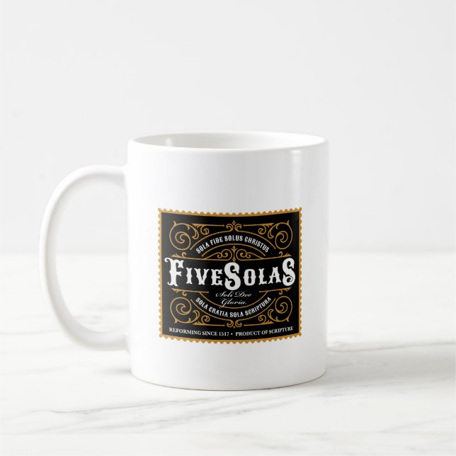 Five Solas Coffee Mug (Left)