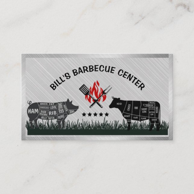 Five Star Barbecue Business Card (Front)