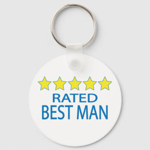 Five Star Best Man Keychain