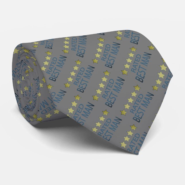 Five Star Best Man Tie (Rolled)