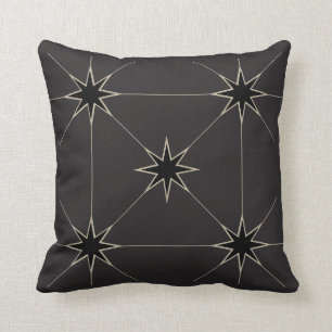 Five Star Black and Tan. Throw Pillow