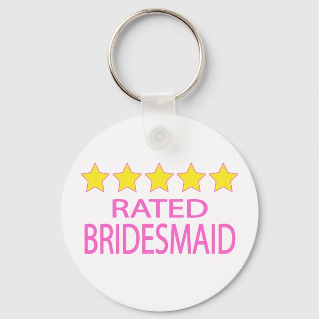 Five Star Bridesmaid Keychain (Front)
