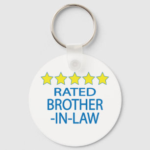Five Star Brother-In-Law Keychain
