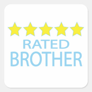 Five Star Brother Square Sticker