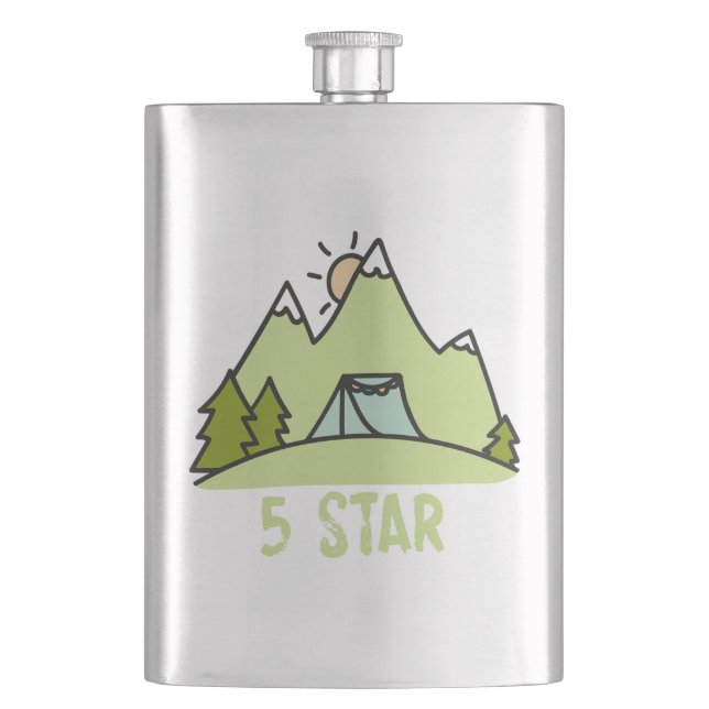 Five Star Camping Hip Flask (Front)