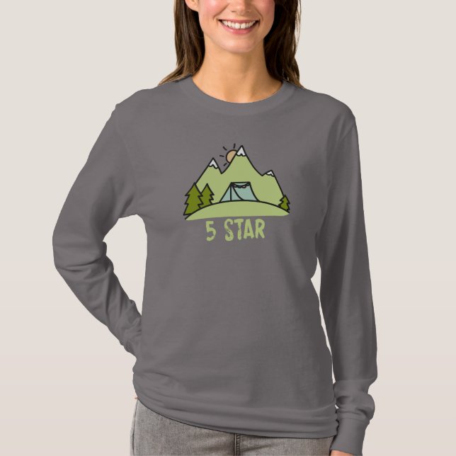 Five Star Camping T-Shirt (Front)