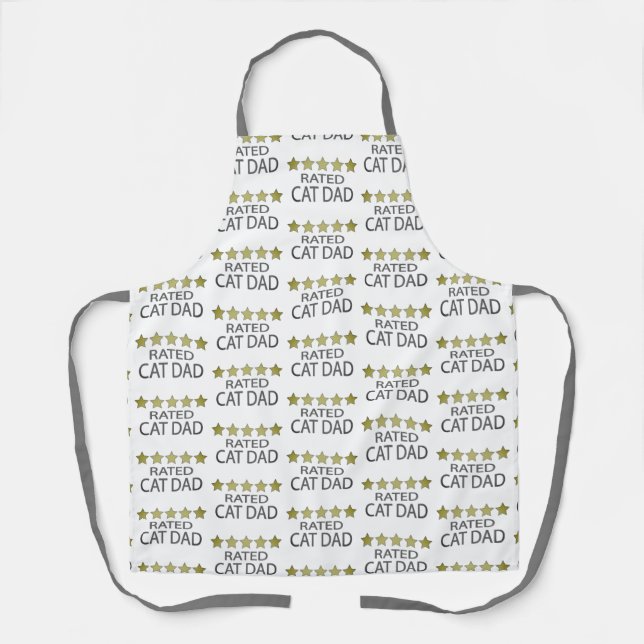 Five Star Cat Dad Apron (Front)