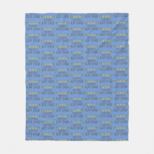 Five Star Cat Dad Fleece Blanket