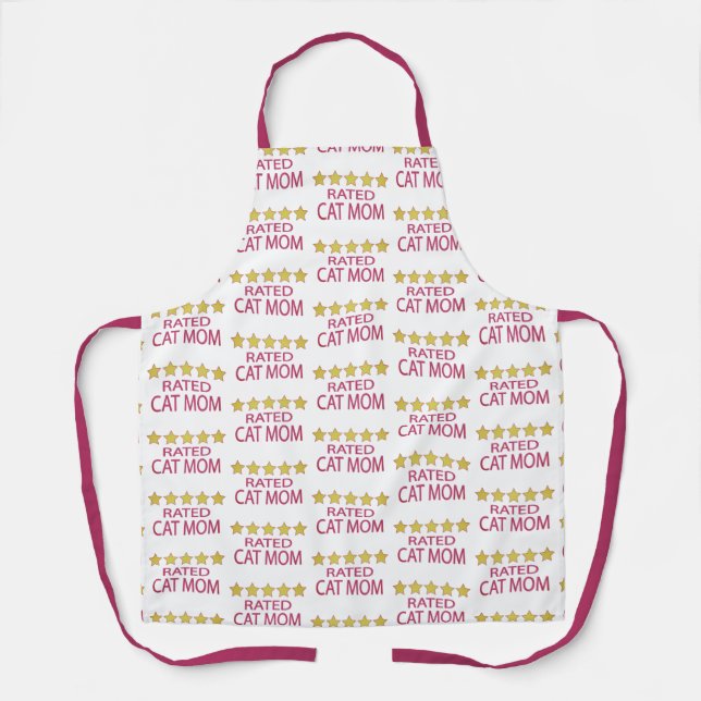 Five Star Cat Mom Apron (Front)