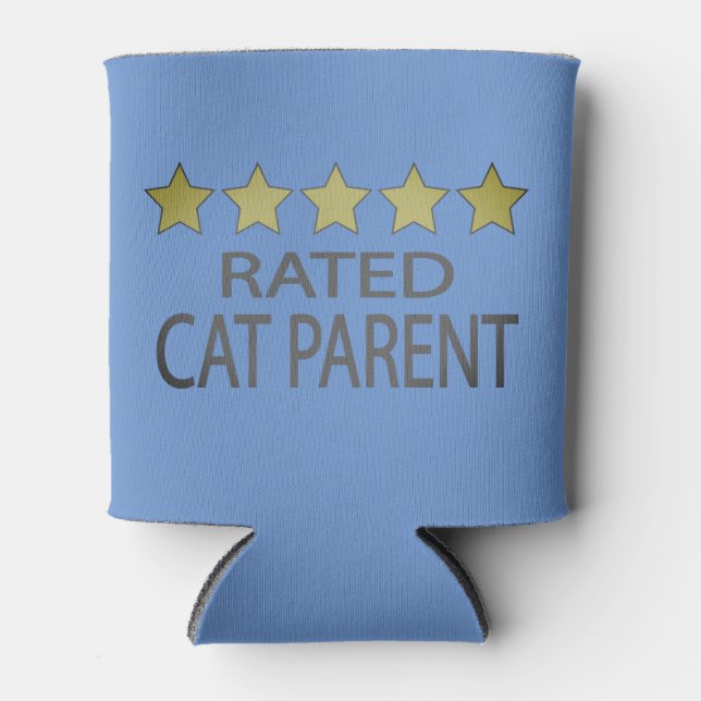 Five Star Cat Parent Can Cooler (Front)