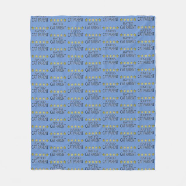 Five Star Cat Parent Fleece Blanket (Front)
