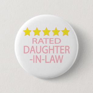 Five Star Daughter-In-Law 2 Inch Round Button