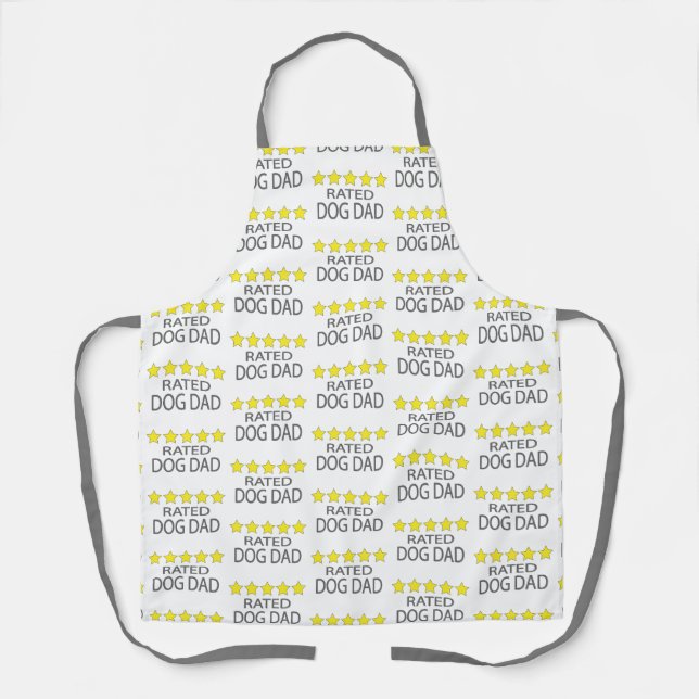 Five Star Dog Dad Apron (Front)
