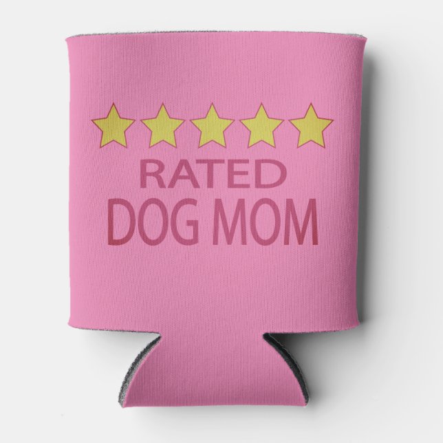 Five Star Dog Mom Can Cooler (Front)