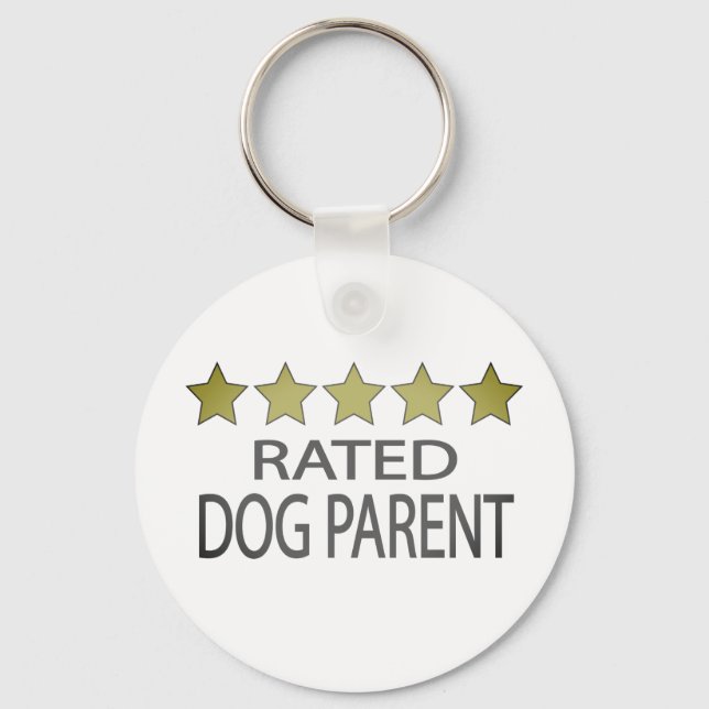 Five Star Dog Parent Keychain (Front)