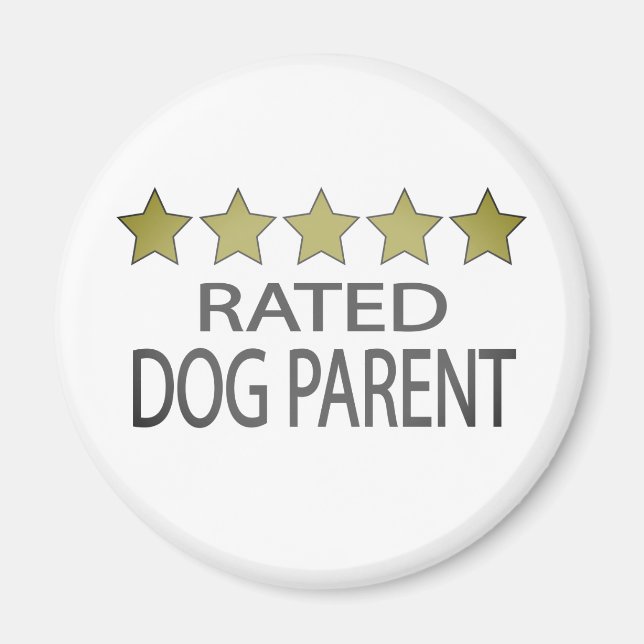 Five Star Dog Parent Magnet (Front)