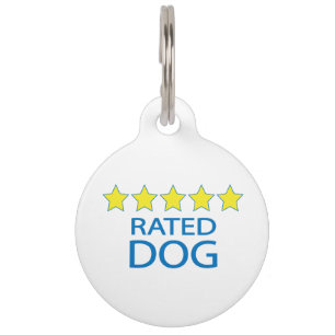 Five Star Dog Pet ID Tag