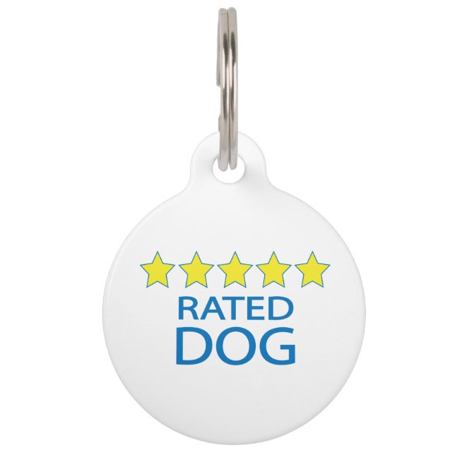 Five Star Dog Pet ID Tag (Front)