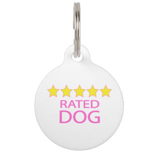 Five Star Dog Pet Tag