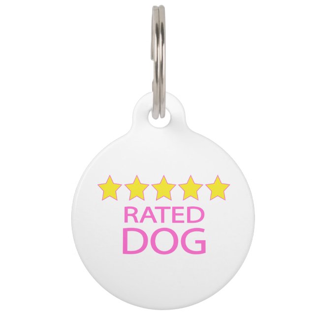 Five Star Dog Pet Tag (Front)