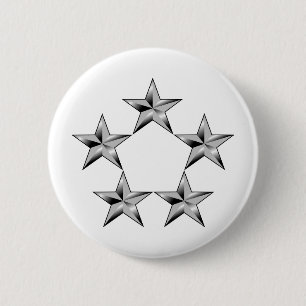 Five-star-general 2 Inch Round Button