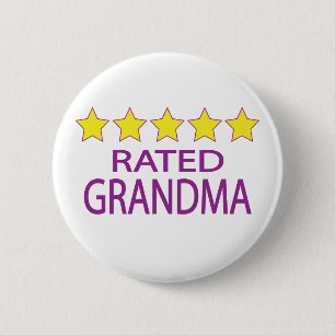 Five Star Grandma 2 Inch Round Button