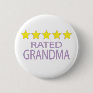 Five Star Grandma 2 Inch Round Button